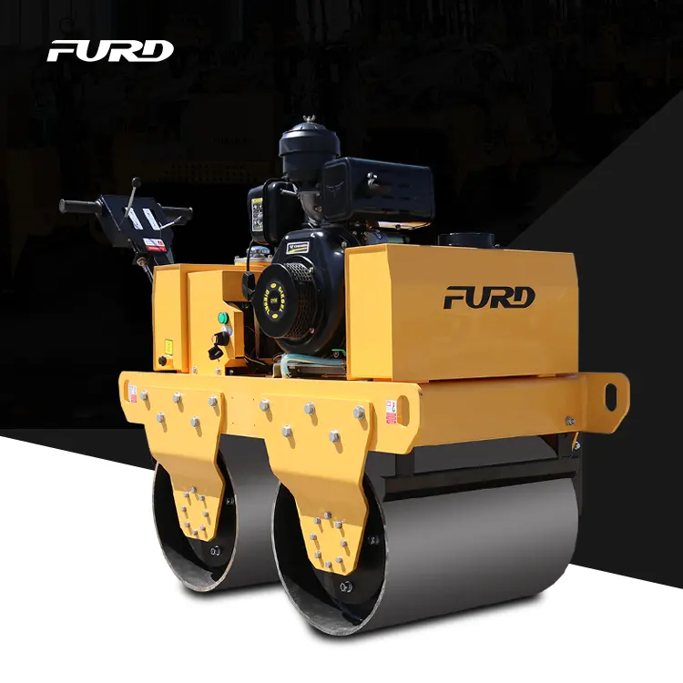 Honda Engine Plate Compactor Double Drum Roller Compactor Price Hydraulic Small Road Roller Compactor