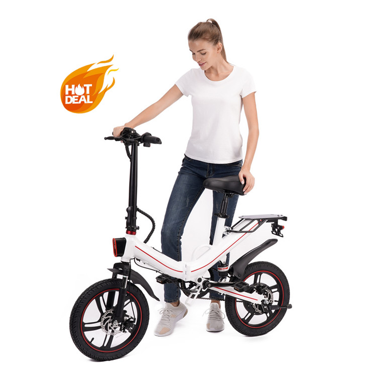 Original private model ouxi 48V 500W smart Folding Electric Bike with pedals 16inch 10.5 Ah e bicycle with double disc brakes