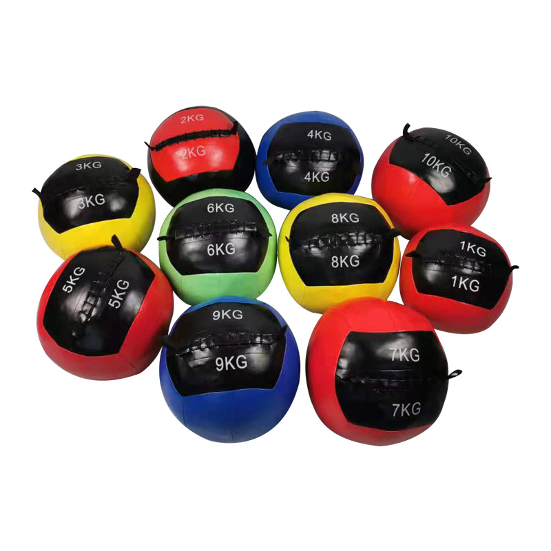Wholesale Fitness Ball Work Out Weighted Ball Soft Rubber Heavy Medicine Wall Ball With Custom Logo