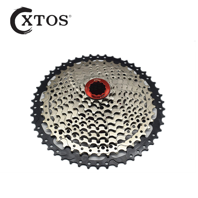 XTOS, горный велосипед, свободное колесо, 10 скоростей, 11-50T, серебристо-черная стальная кассета для велосипеда