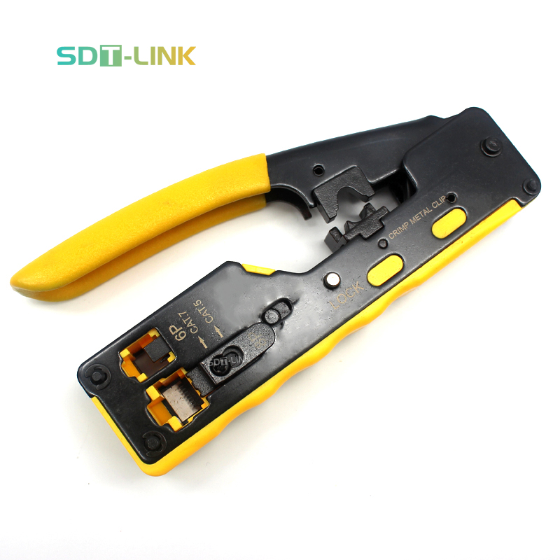 Модульные сетевые разъемы Cat5 Cat6 Cat7, обжимные соединители для Rj45, Rj12, Rj11