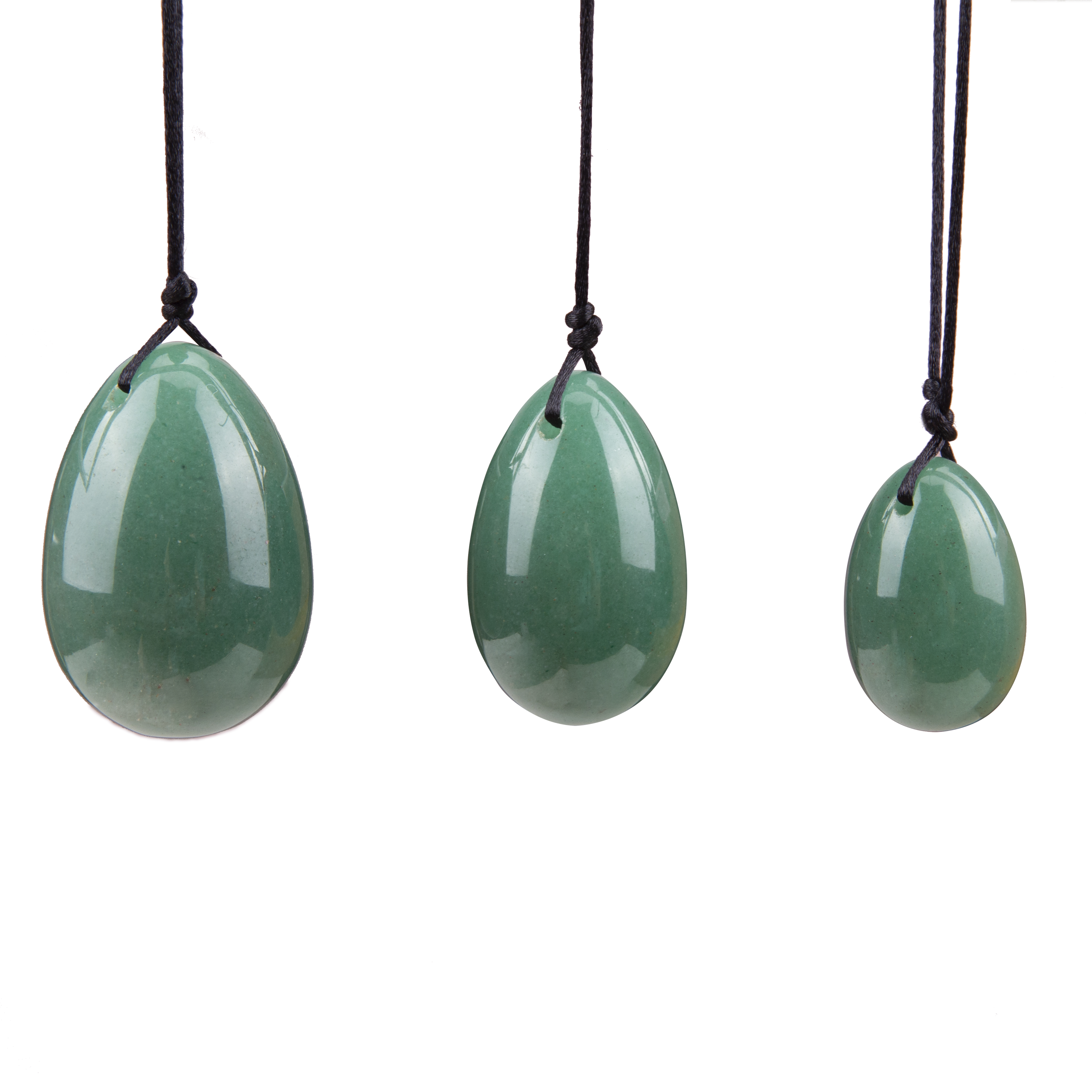 Wholesale Natural Gemstone Massage Jade Vaginal Exercise Green Yoni Egg
