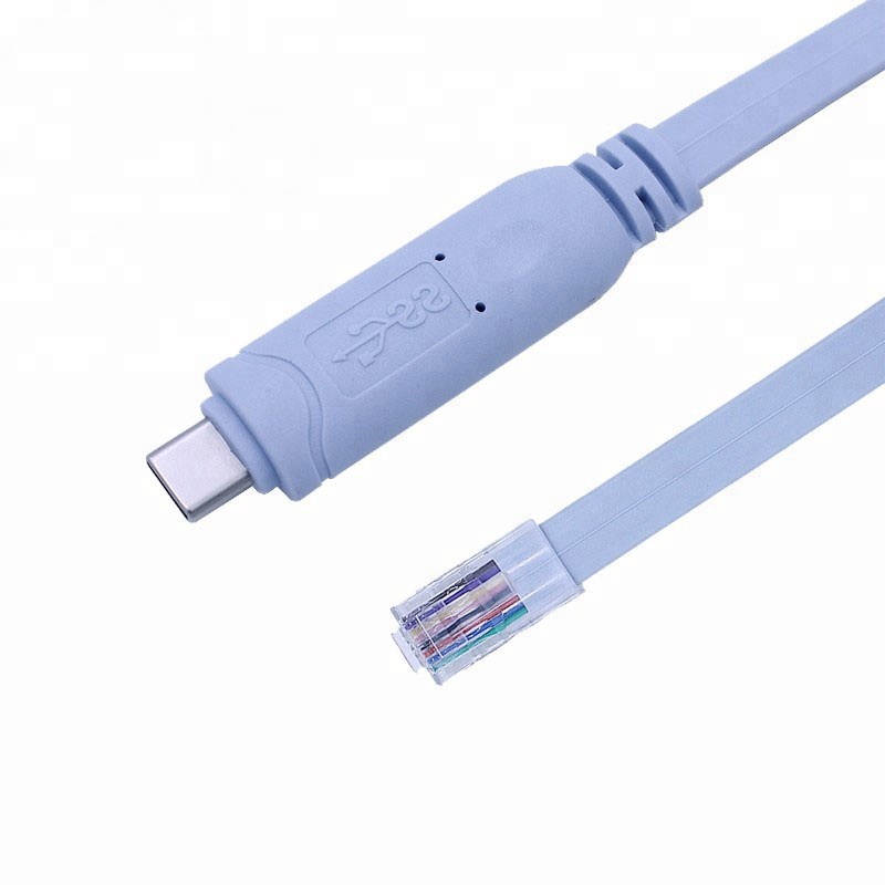 DISAER Serial Type-C 3,1 до RJ45 Male-Male ABS куртка плоский провод кабель