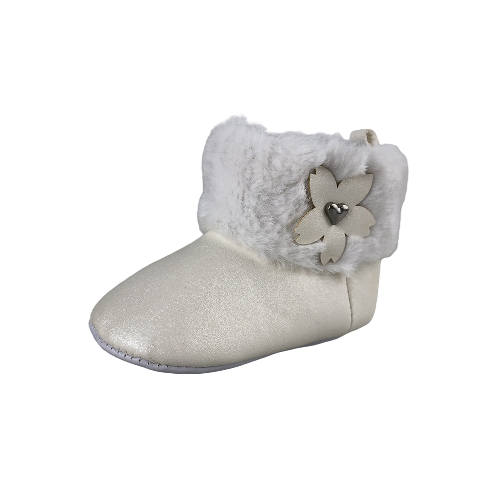 White newborn girls fur winter warm kids girls snow shoes ankle toddler baby ur boots