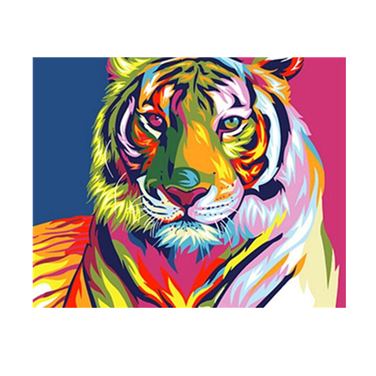 Diy Oil Handmade Canvas Painting Kits For Adult Kids Wall Decorative Art Custom Paint By Number Without Frame