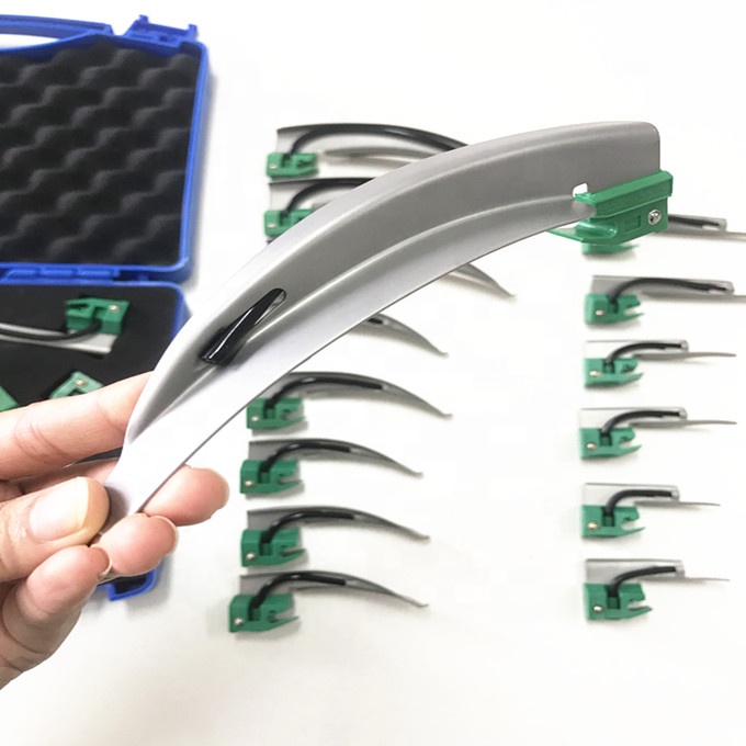 Plastic Heel Laryngoscope Blades For Disposable Use