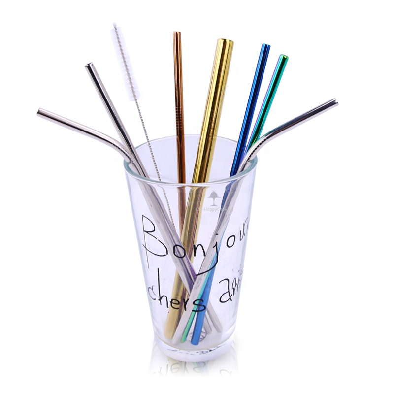 Quality Assurance eco-friendly bar drinking 304 stainless steel straw