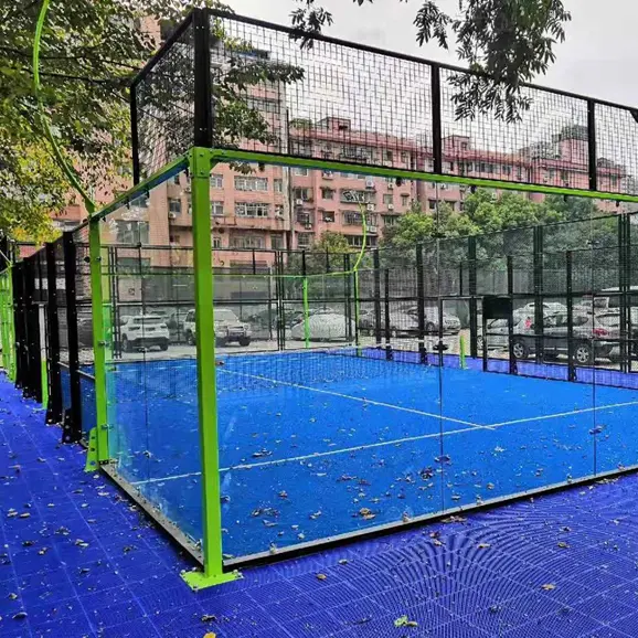 Hot Sale 12mm tempered glass 6+6mm Laminated glass panels for paddle tennis courts padel tennis courts glass