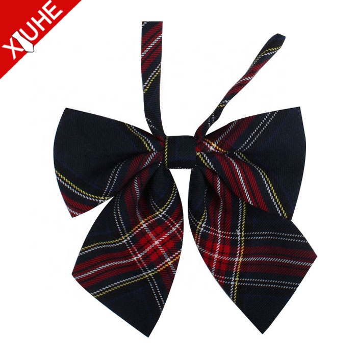 Hot Sale Wholesale School Uniform Cotton Butterfly Bow Ties For Girls