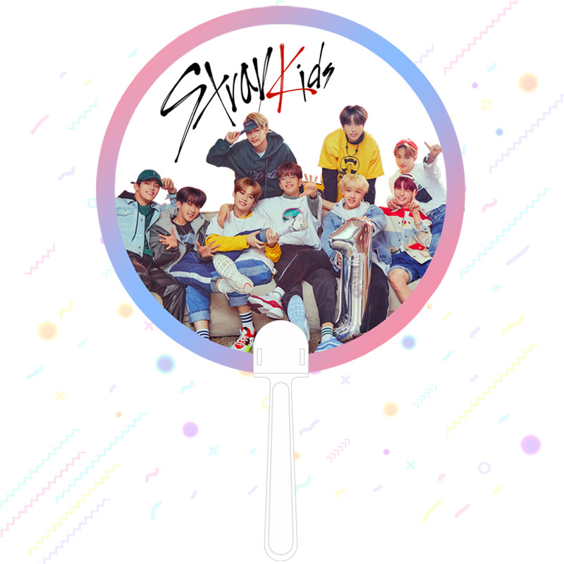 Изготовленные на заказ прозрачные ручные Поклонники kPOP K-pop, пользовательские фото, печатные ручные поклонники, круглый пластиковый веер