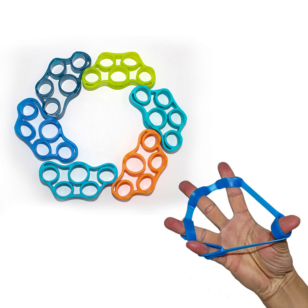 food grade sillicone finger trainer silicone fingers pull strength exerciser fitness hand grip strengthener