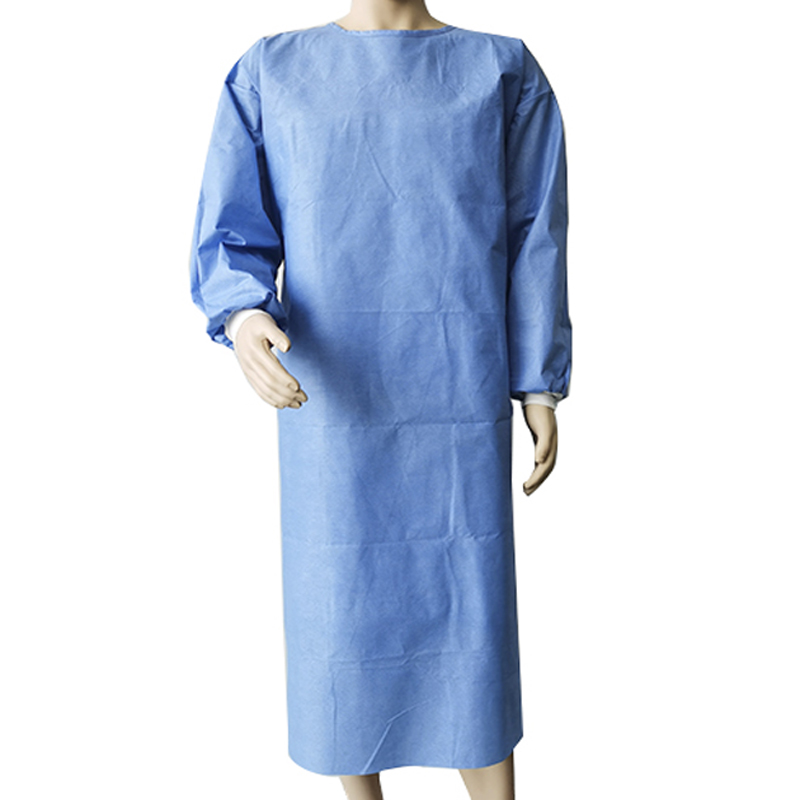 AAMI Level 2 SMS Disposable Isolation Gown Surgical gown Blue Color