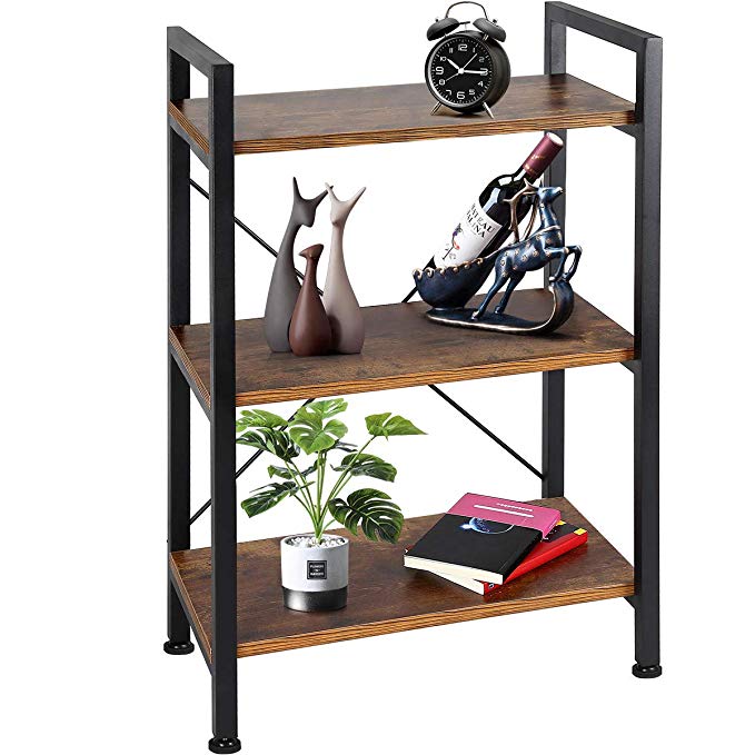 Highly cost effective 3-Tier Multifunctional Durable Wood and metal Shelves Office Storage displayracks
