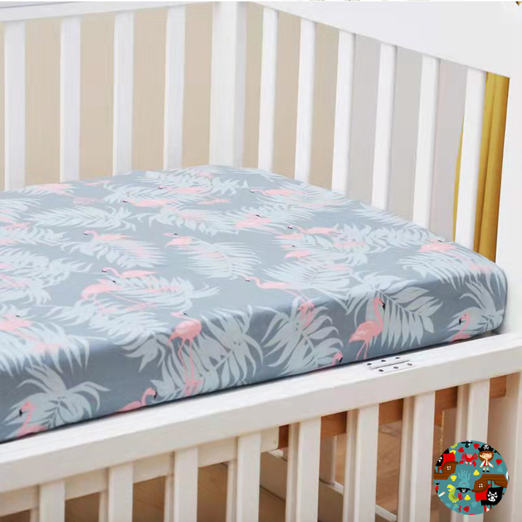 Famicheer BSCI cotton crib mattress fitted sheet travel crib fitted sheets