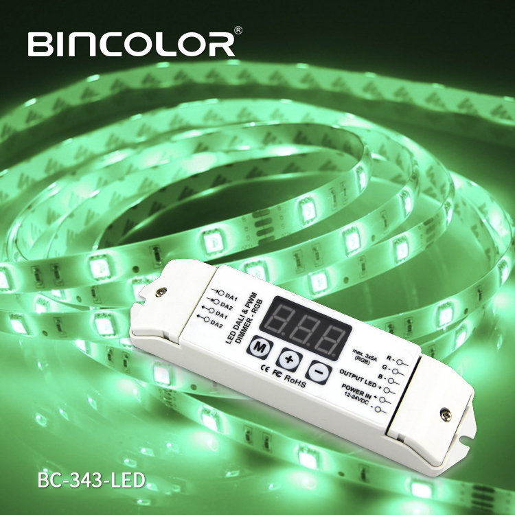 BC-343 DC12 24V с цифровым адресным интерфейсом диммер RGB светодиодный диммер с цифровым адресным интерфейсом драйвер контроллер с цифровым дисплеем