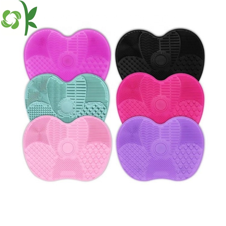 OKSILICONE, многоцветный коврик для чистки кистей для макияжа, коврик для чистки кистей для макияжа, коврик для чистки косметических кистей, портативный инструмент для мытья