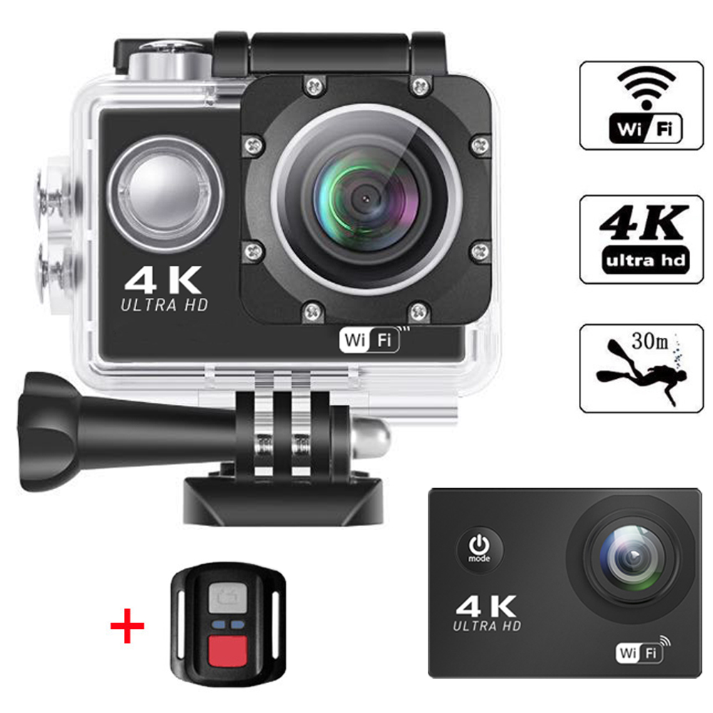 170 широкий угол камеры, DV 30fps 16MP возможностью погружения на глубину до 30 м Спортивная Экшн-камера 4k Wi-Fi Экшн-камера с дистанционным управлением