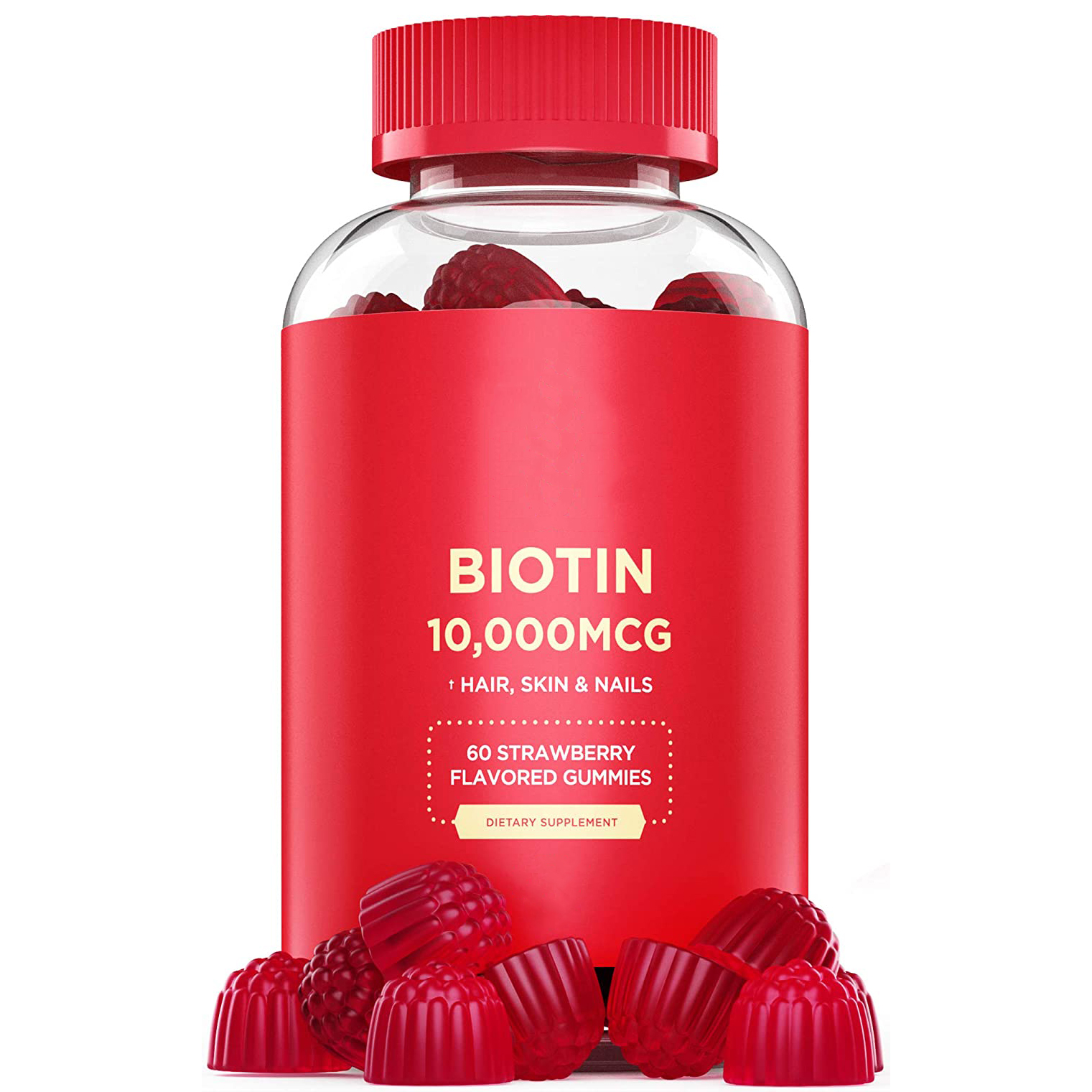 custom logo private label jar halal candy warheads vegan Biotin hair skin nails Vitamin gummy candy cbd candies