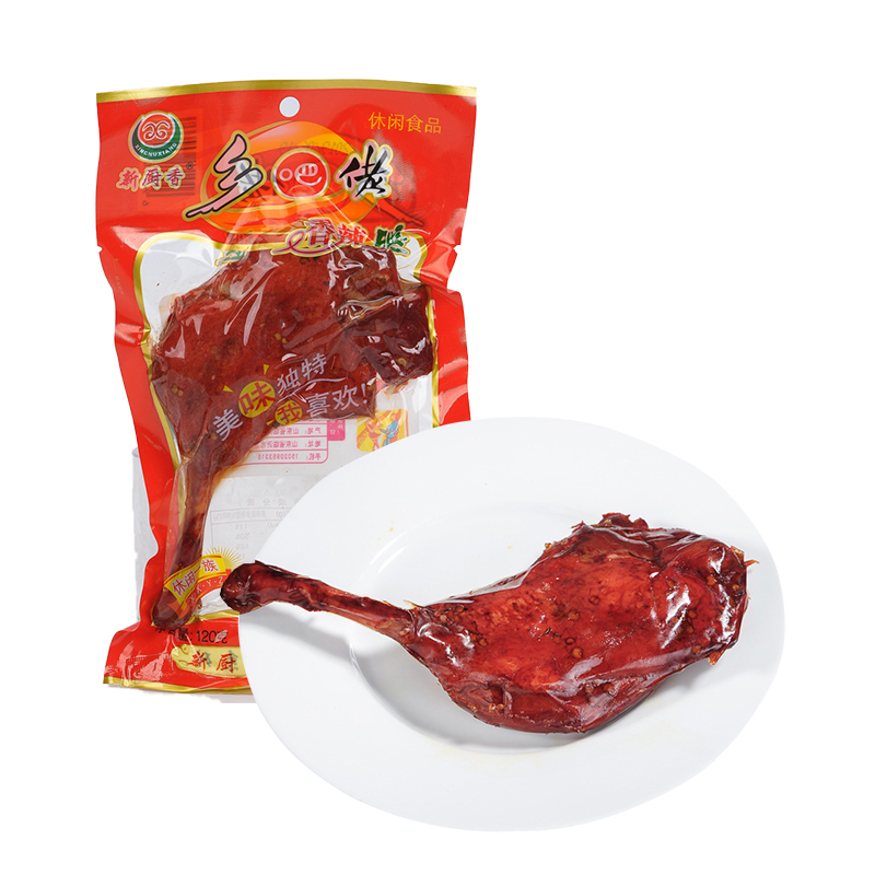 100g vacuum packed instant meat snack spicy duck leg dried meat snack snacks wholesale