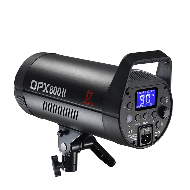 JINBEI DPX-800II 800Ws/GN90 камера стробоскопическая вспышка для студии с 150W моделирующей лампой Bowens Mount фон для фотосъемки световая вспышка