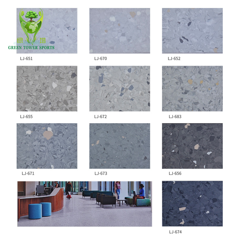 anti bacteria homogeneous pvc vinyl hospital flooring Anti Iodophor Homogeneous Pvc Vinyl Flooring Roll For Hospital