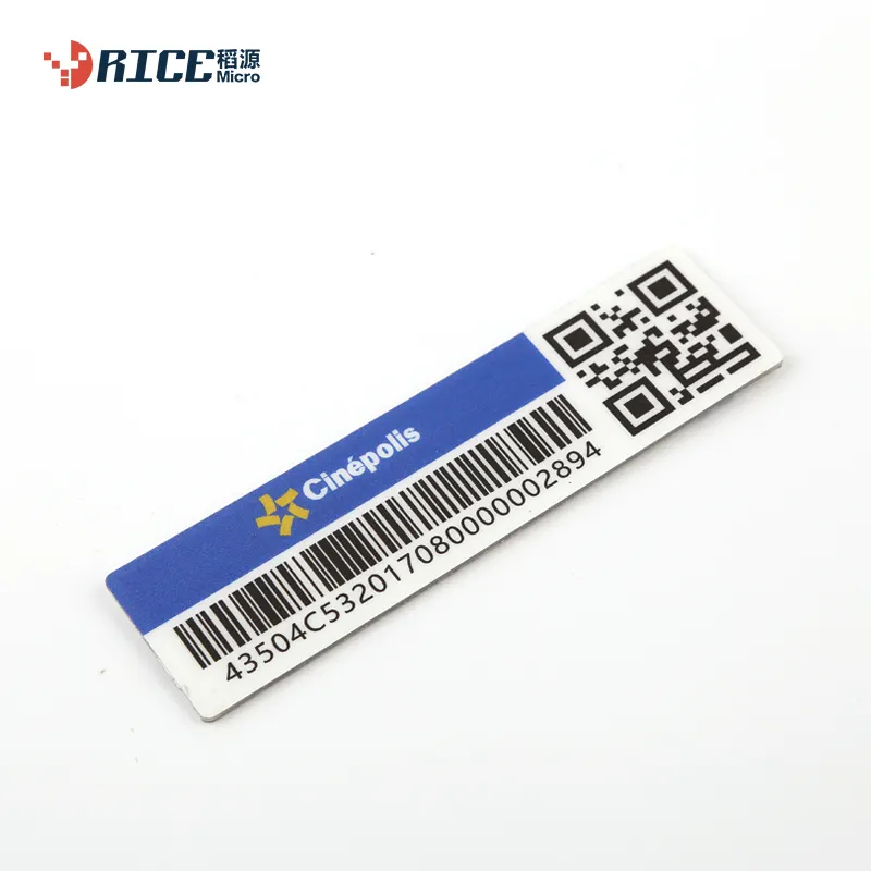 Printable soft uhf rfid anti-metal tag soft label attached on metal rfid tag