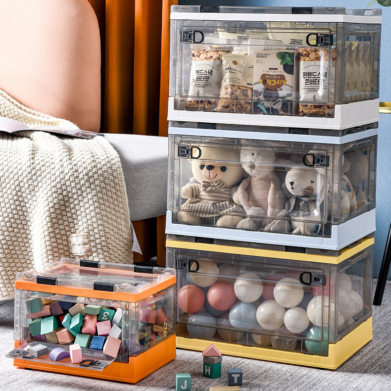 Choice Fun Foldable PP Storage Box Multifunction Tote Box Stackable Home Storage Box