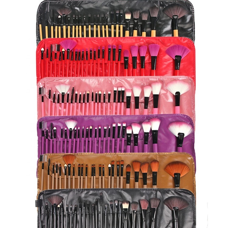 Professional Private Label 24-Piece Makeup Brush Set with Eyeshadow, Foundation, and Powder Tools