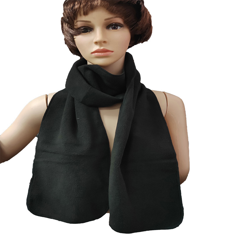 100% polyester winter anti-pilling warm polar fleece neck scarf for men and women
