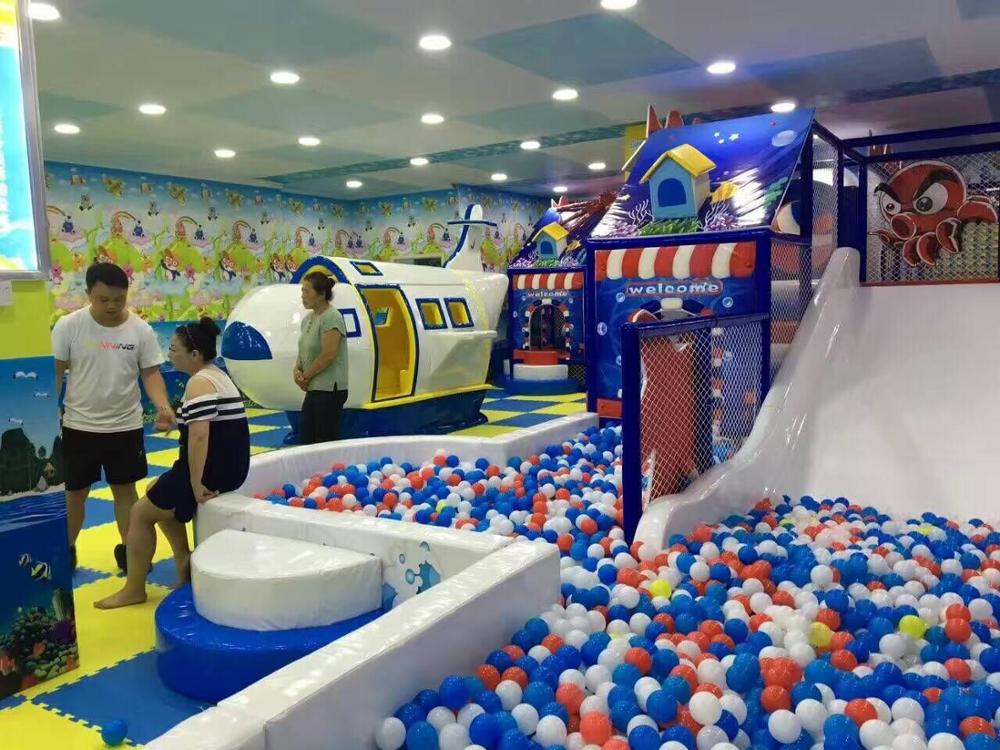 Customized Indoor Soft Children Playground Equipment Set