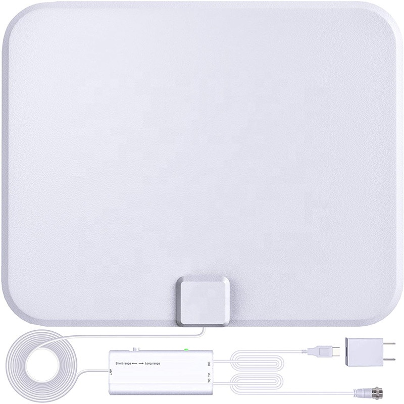 HD Digital TV Antenna 4K 1080p Fire tv Stick and All TV's - Indoor Smart Switch Amplifier Signal Booster (white)Antenna