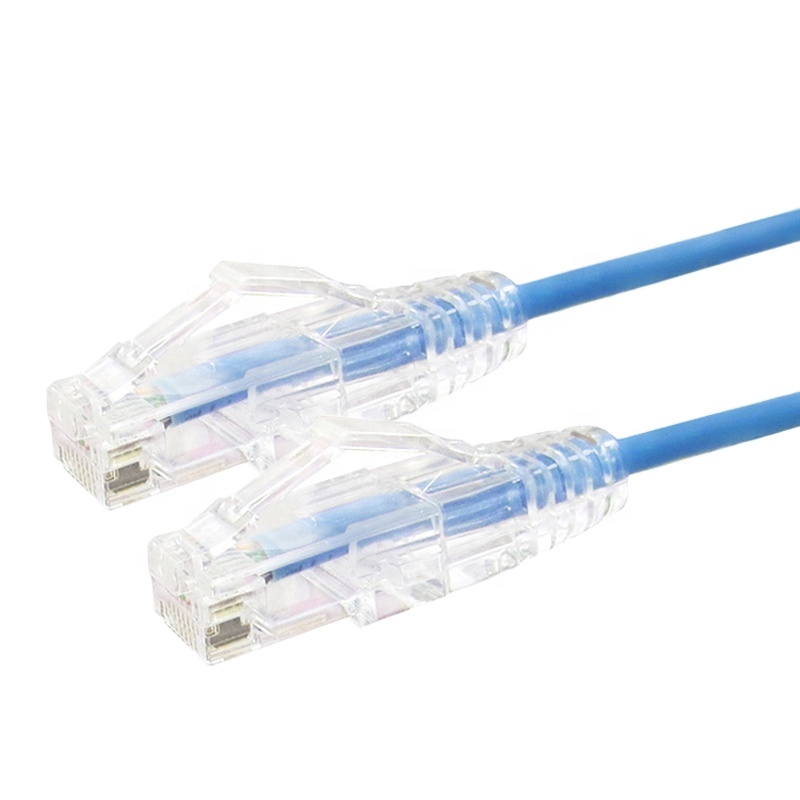 15 см тонкий прозрачный соединитель 32AWG Cat6 UTP RJ45 штекер-штекер Ethernet Соединительный шнур сетевой кабель