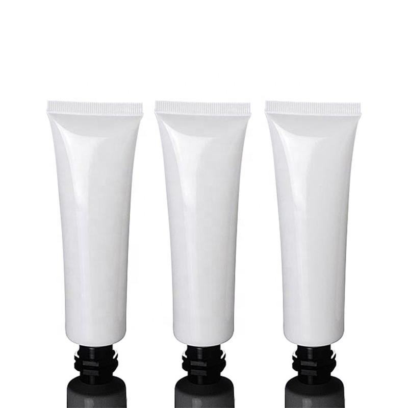 In Stock Cosmetic Packaging white plastic tubes 50ml for face facial cleanser and hand cream tubes