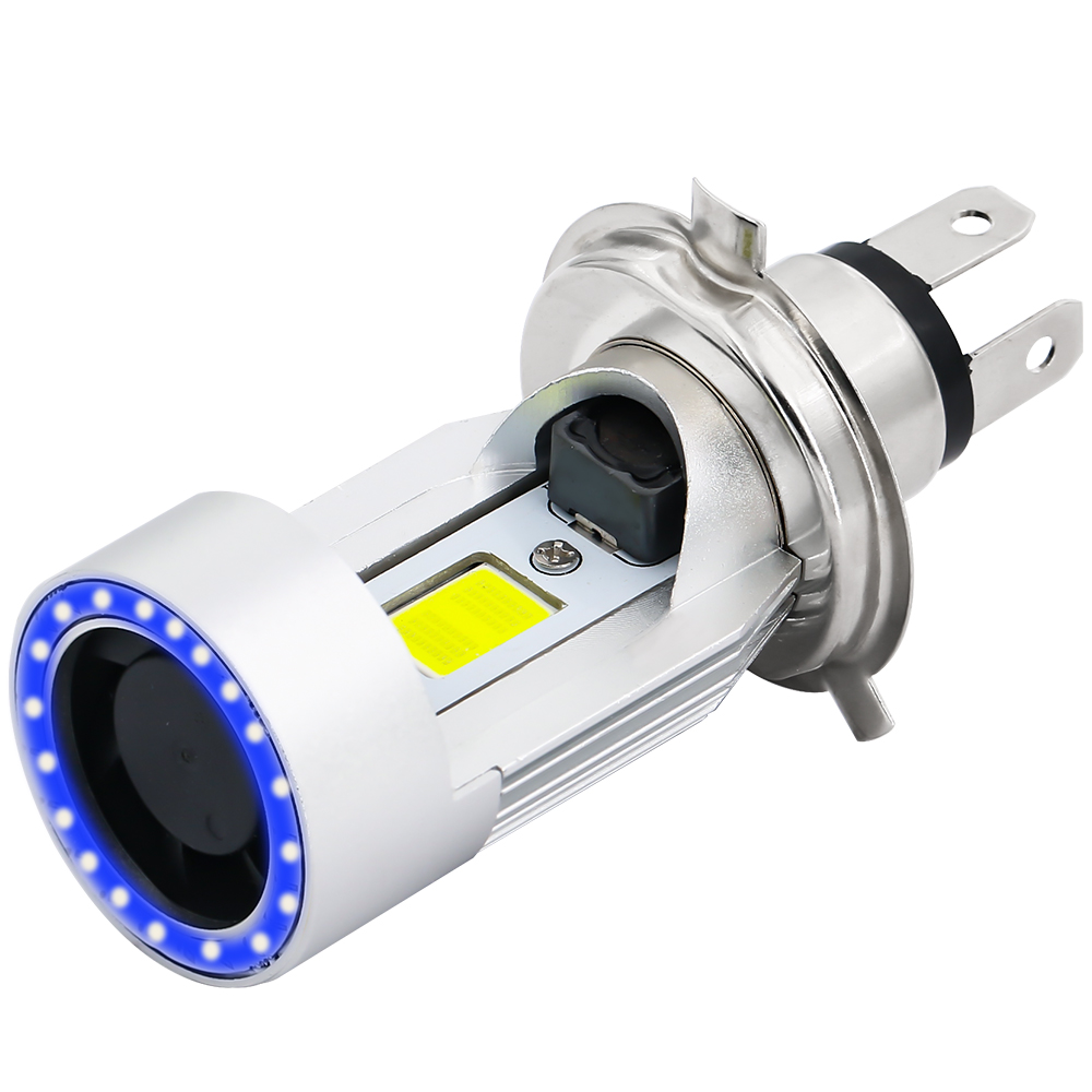 Bright COB Chips 760LM BA20D Led Motorcycle Headlight H4 BA20D Motorbike Headlamp WJ012