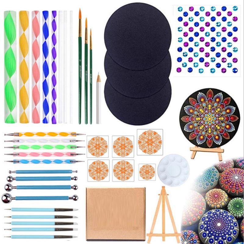 Xinbowen Mandala Dotting Tools Set Professional Supplies Tools Kits For Painting Rocks, Coloring, Drawing and Drafting