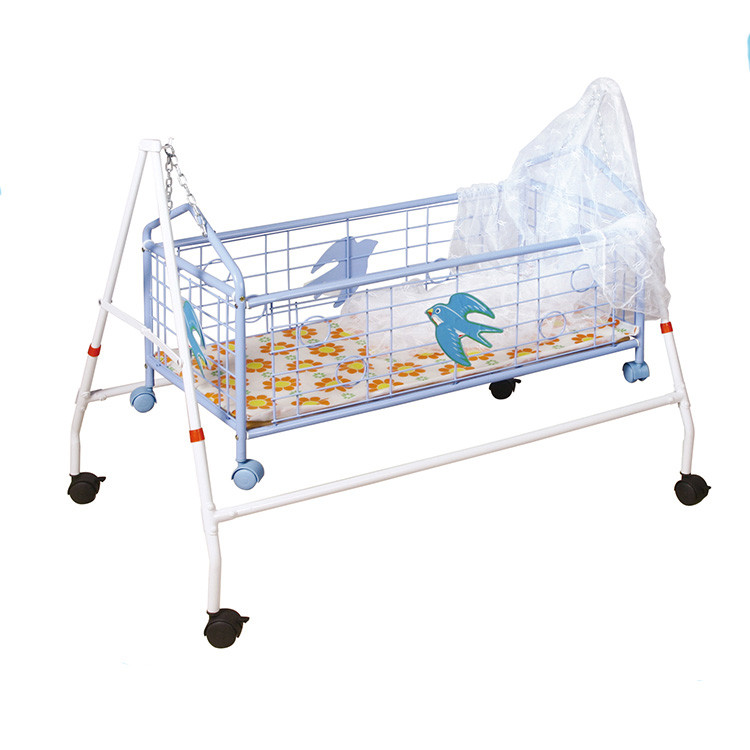 Wholesale Supplier Bedroom Baby Furniture Swing Cradle Iron Crib