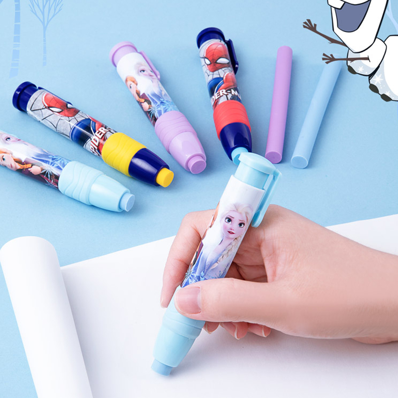TOPSTHINK New Creative Erasable Pen Cartoon School Supplies Novelty Cut Stationery Pencil Eraser