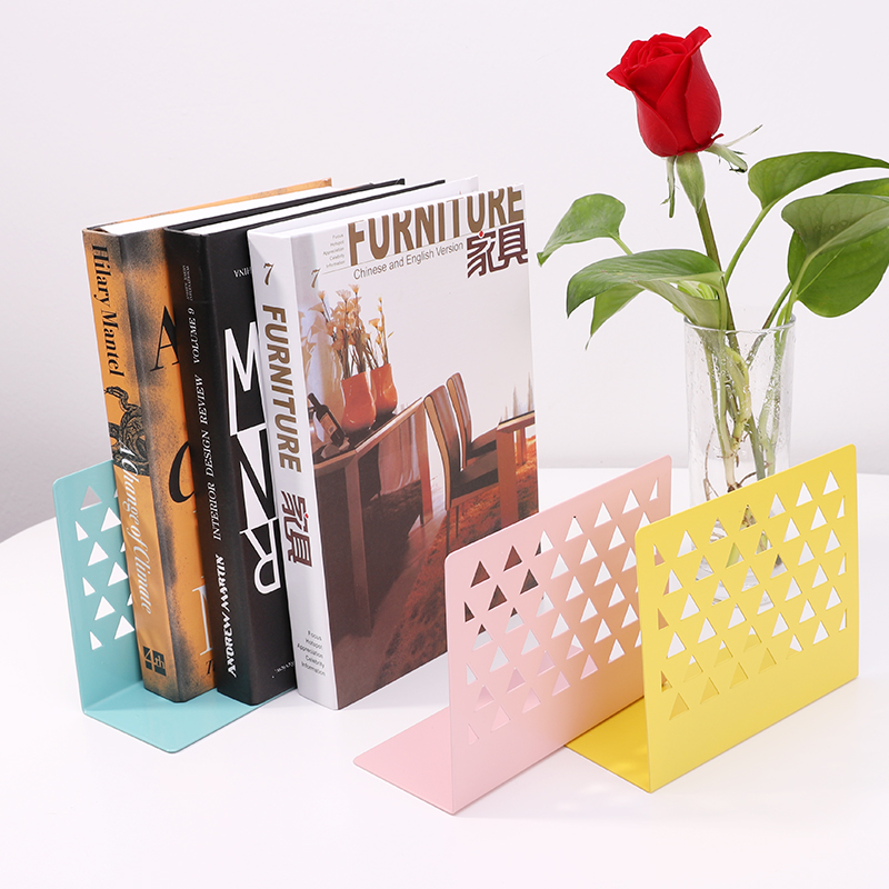 Высококачественный книжный конец DSH, поставка с завода, цветной металлический Подарочный книжный конец