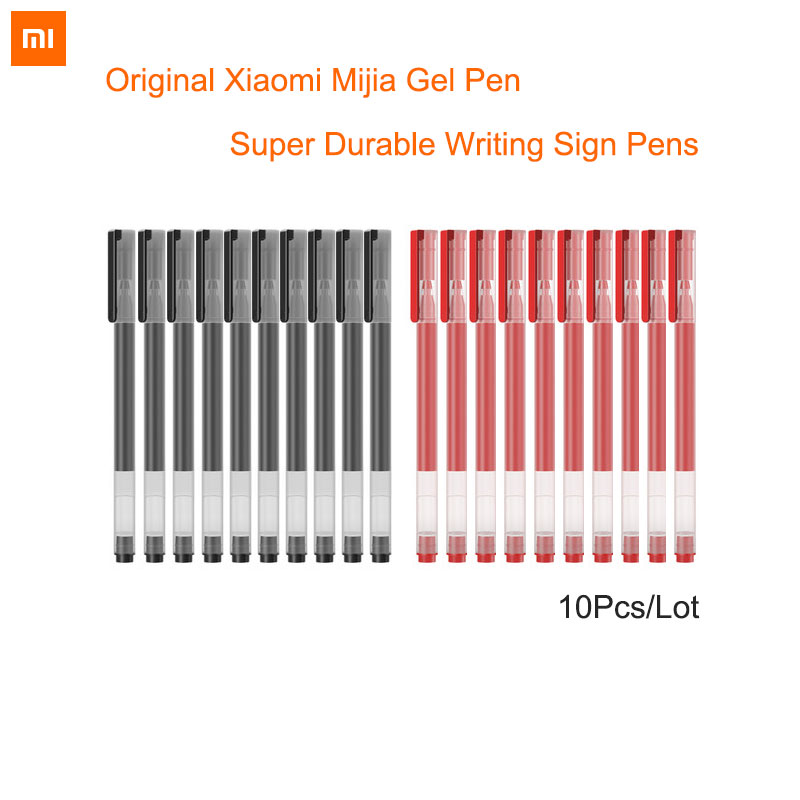 Ручка гелевая Xiaomi Mijia, сверхпрочная ручка для письма MI 0,5 мм, ручки для письма для школы и офиса, гладкие швейцарские чернила MiKuni