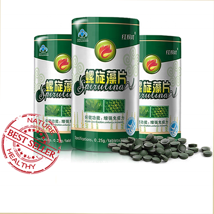 GMP Certified Private Labels 250mg/500mg Natural Spirulina Tablets manufacturer
