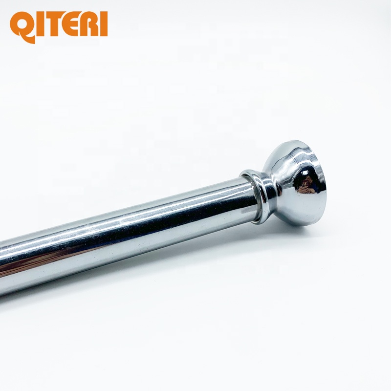 QITERI-1 форма металлический Натяжной душевой шторный стержень Горячая продажа в amazon антиржавчина душевая занавеска аксессуары