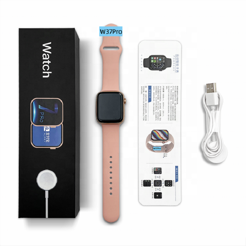 series 7 smartwatch W37 pro wireless charging waterproof IP67 series 6 M26 plus update Men women reloj inteligent smart watch