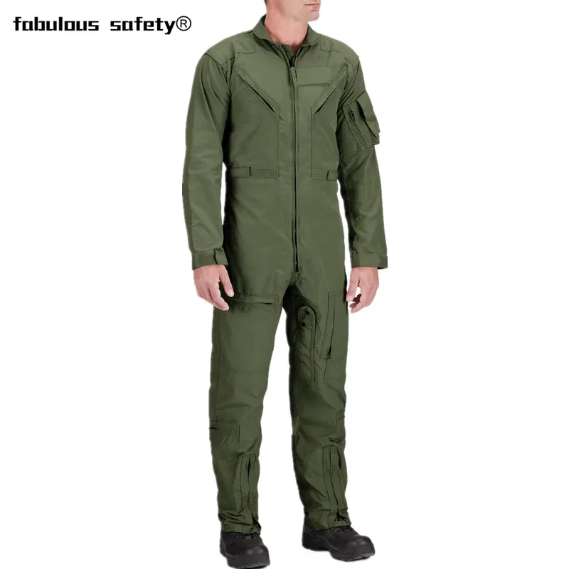 Breathable and Comfortable Custom Fire Resistant Flight Suit Safety Protective Fabulous Safety Flame Retardant Fire Proof CN;HEN