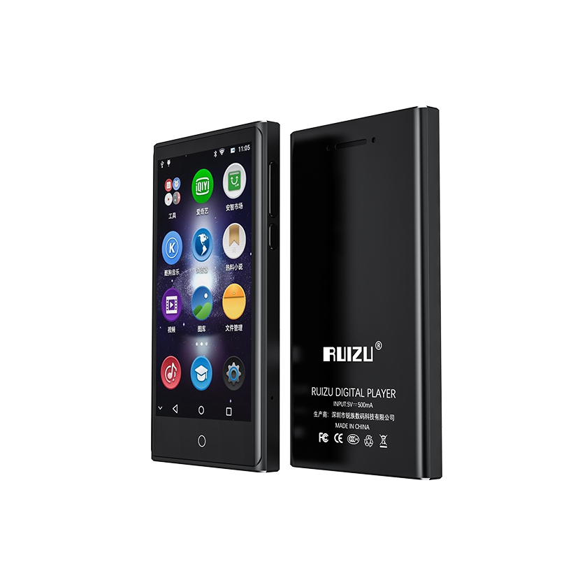 Mp3-плеер RUIZU M15 с динамиком BT5.0, сенсорная клавиша, встроенный 8 Гб 16 Гб, Hi-Fi металлический портативный мини-плеер с радио и FM-записью