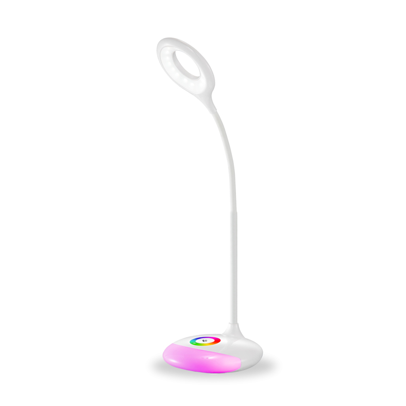 Modern simple bedroom led reading decoration Night Lights atmosphere circle RGB table lamp