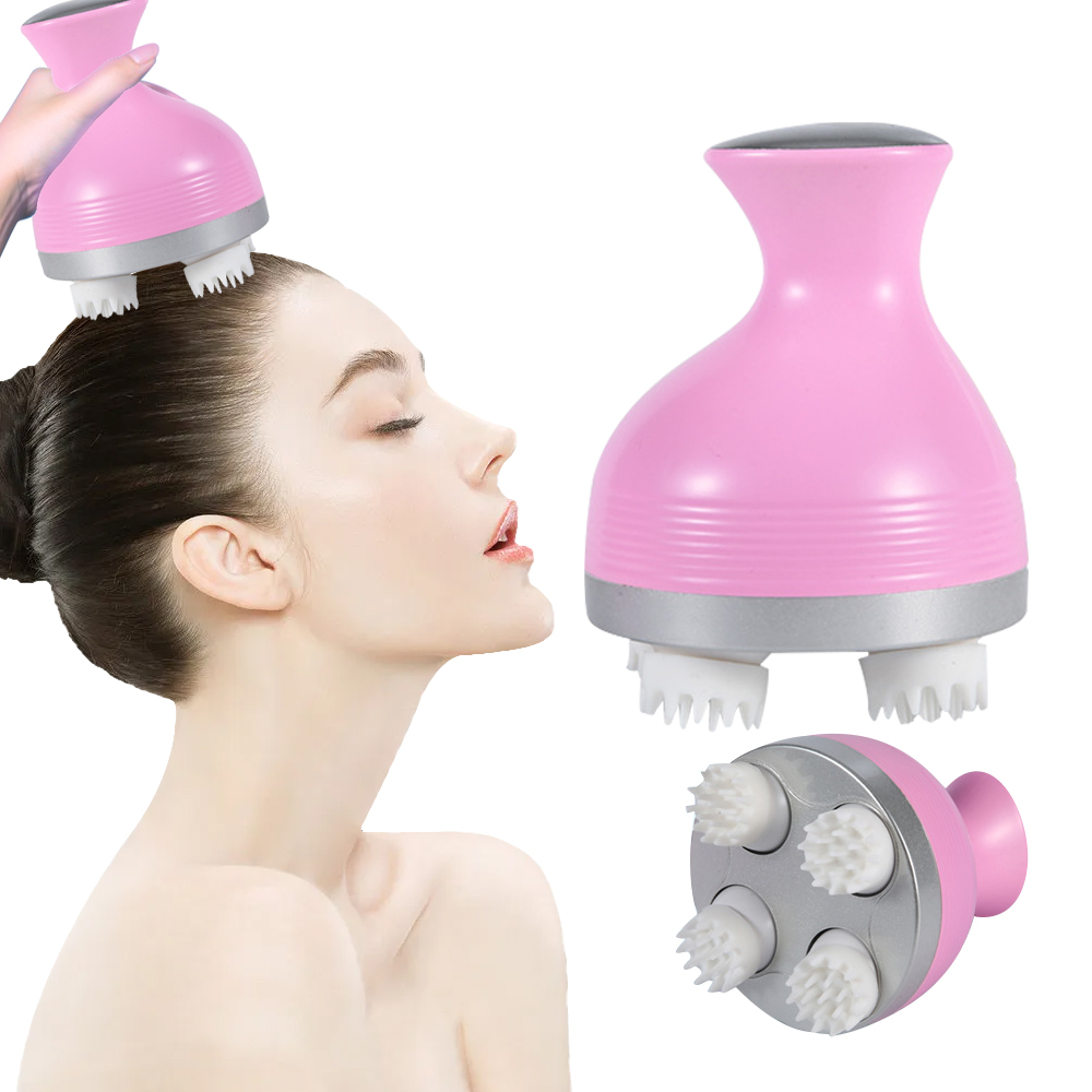 Electric Head Massager Silicone Hand Claw Massage With 850mAh Battery Kneading Masajeador De Cuello Wireless Scalp Massage Brush