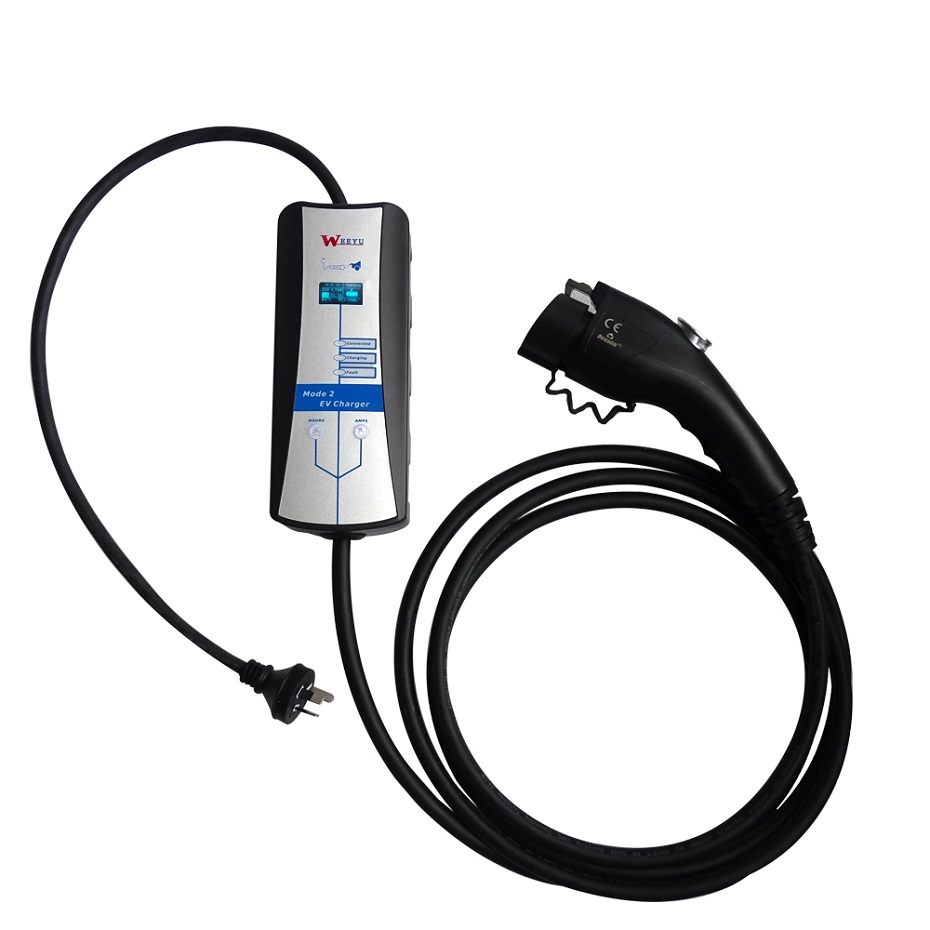 7kw J1772 AC EV зарядная станция, портативное зарядное устройство для автомобиля