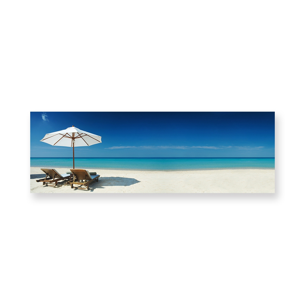 Custom Large Wall Art Decor Poster Blue Sun Beach Ocean Landscape Painting Decorations Seascape Canvas Prints Picture
