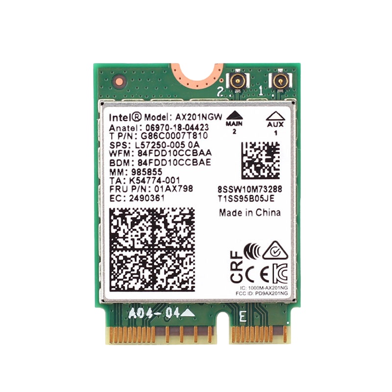 Wi-Fi 6 AX201 M.2 Key E CNVio 2 Двухдиапазонная Wifi-карта 3000 Мбит/с Беспроводная BT 5,0 2,4 ГГц/5 ГГц 802.11ac/ax AX201NGW