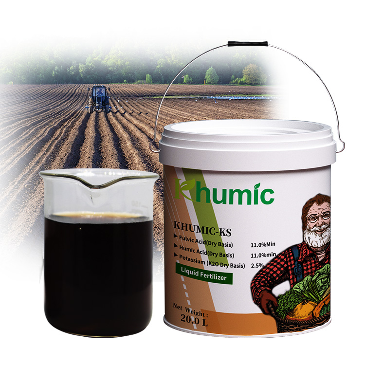 "KhumicKS"Factory supply liquid fertilizer in agriculture biological stimulant high nutrient Potassium fulvate concentrate